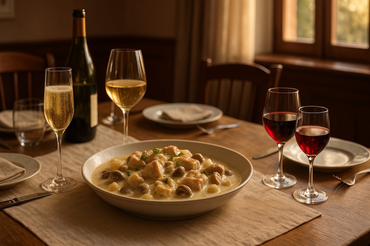 vin avec blanquette de veau